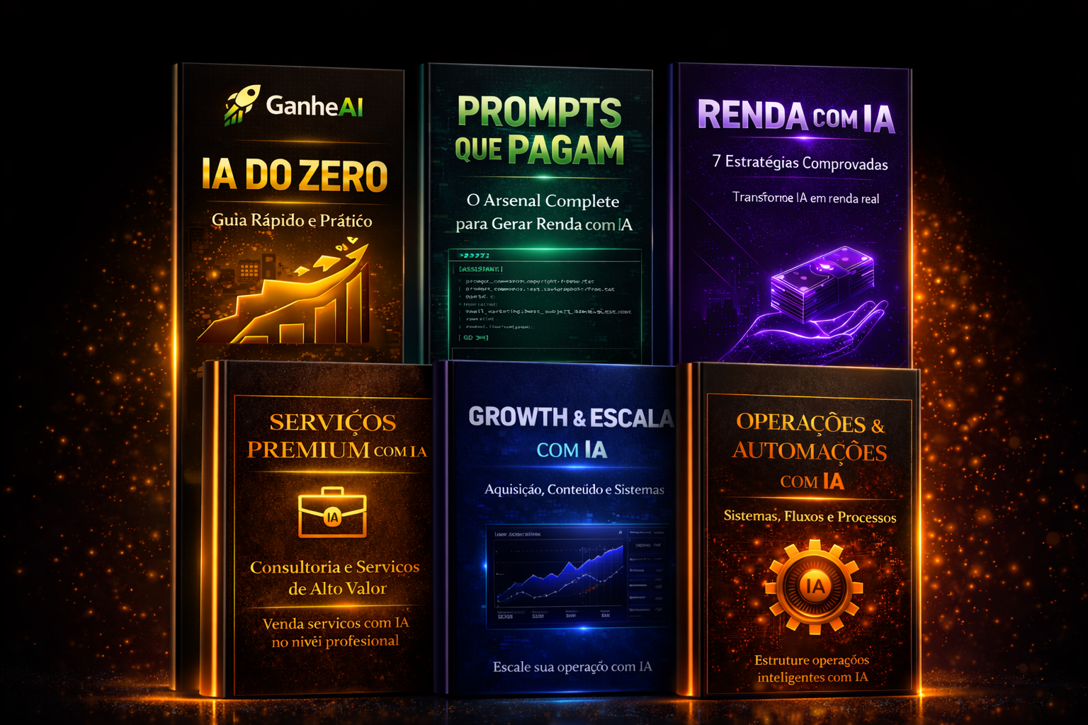 Biblioteca Completa GanheIA — 6 E-Books
